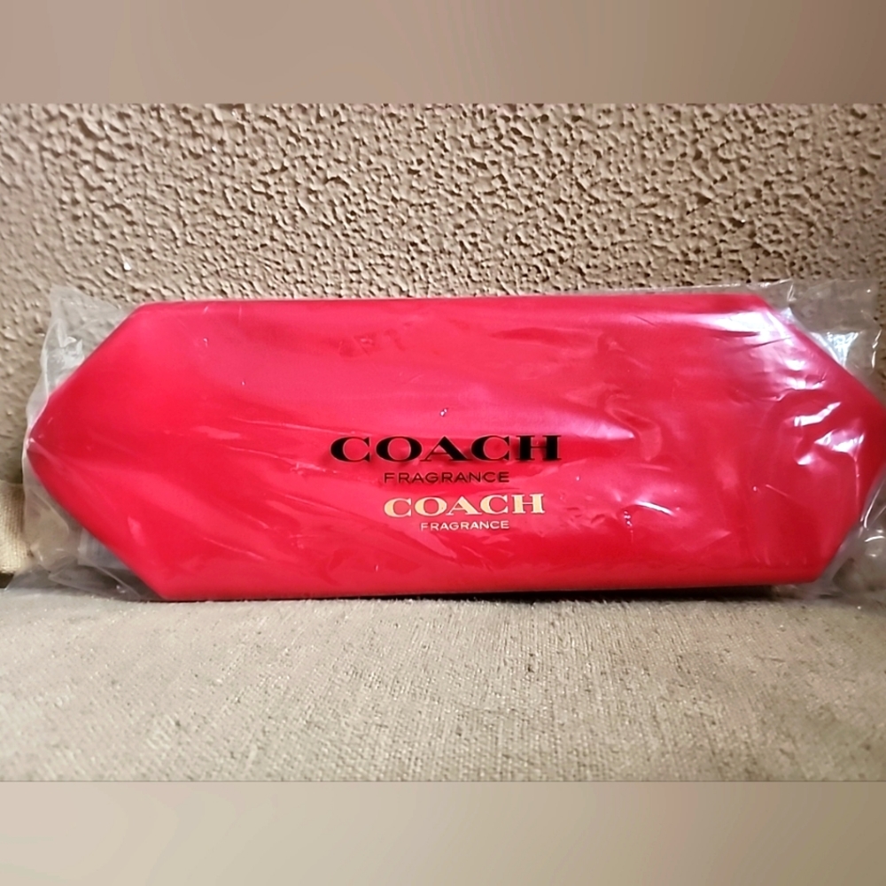NWT Women's Coach Fragrance Love Red Cosmetic Pouch